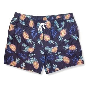 3/$20 Arizona Jeans Pineapple Print Swim Trunks Bathing Suit Shorts